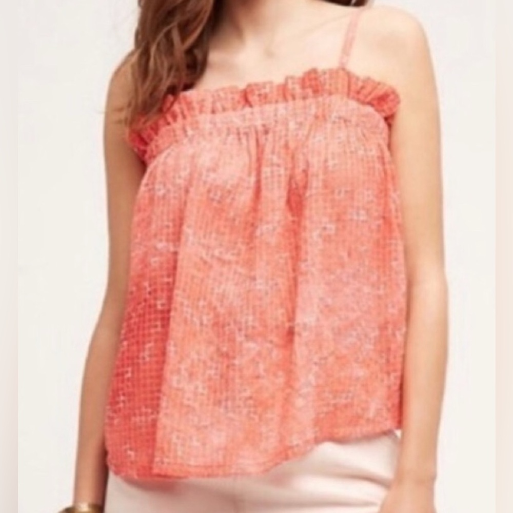 NWT Anthropologie Coral Tank